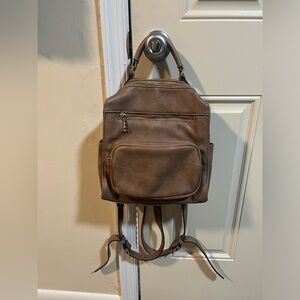 Mini leather Urban Expressions backpack